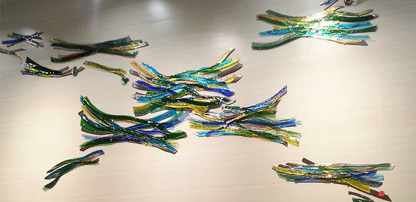 陈淑芳玻璃艺术作品 Dancing Hues of Life